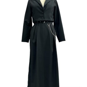 ✧ Black Co-ord SET ✧ Blazer + Pleated Skirt